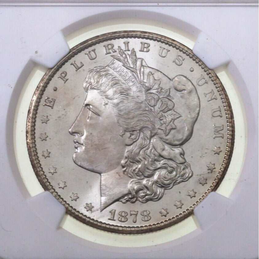 1878-CC S$1 Silver Morgan Dollar Graded by NGC as MS-64