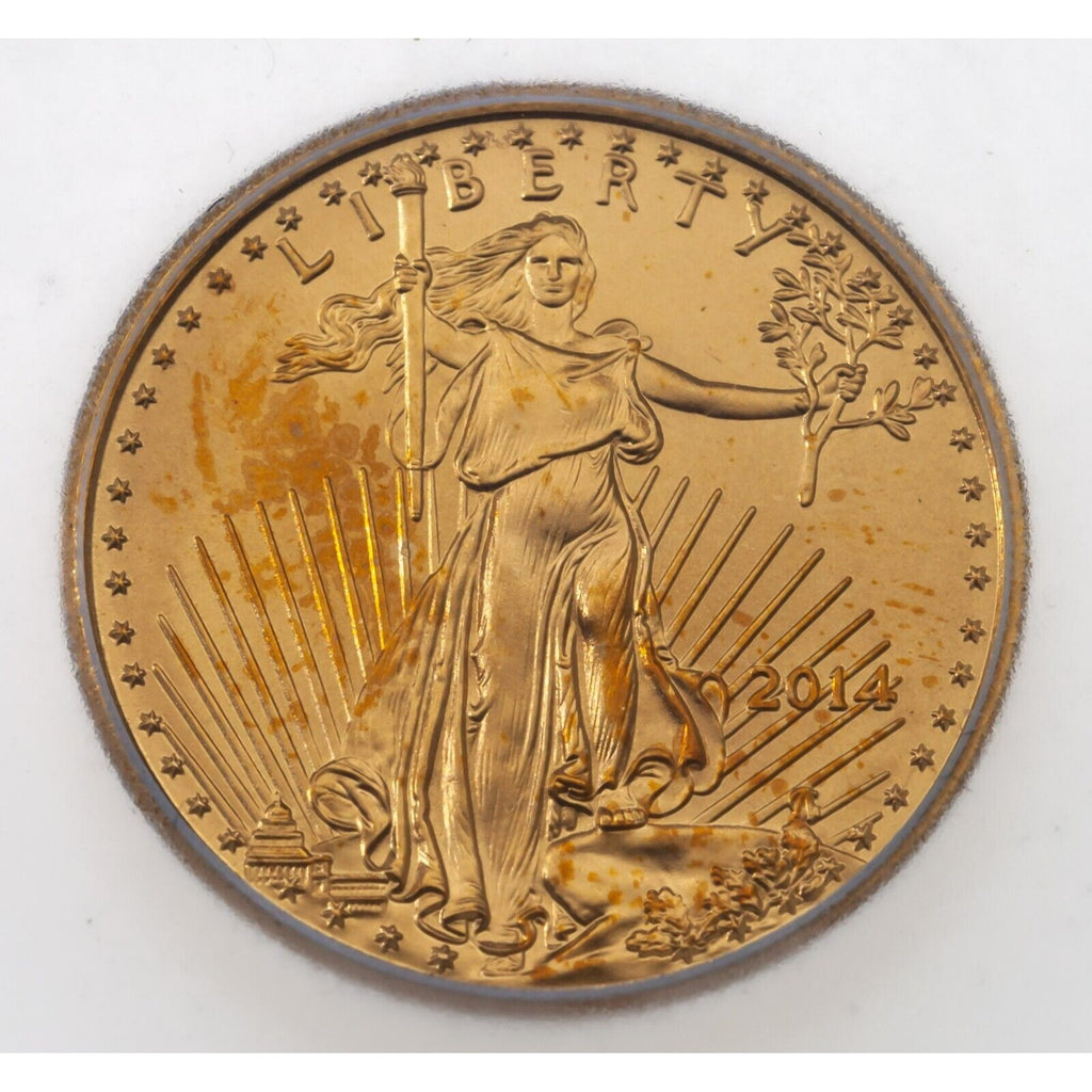 2014 G$5 1/10 Oz. Gold American Eagle Graded by ICG as MS-69