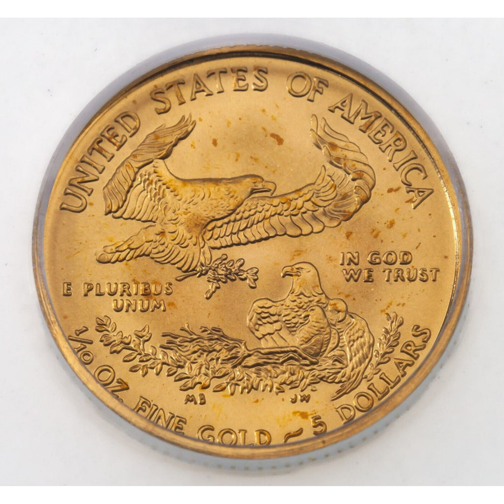 2014 G$5 1/10 Oz. Gold American Eagle Graded by ICG as MS-69