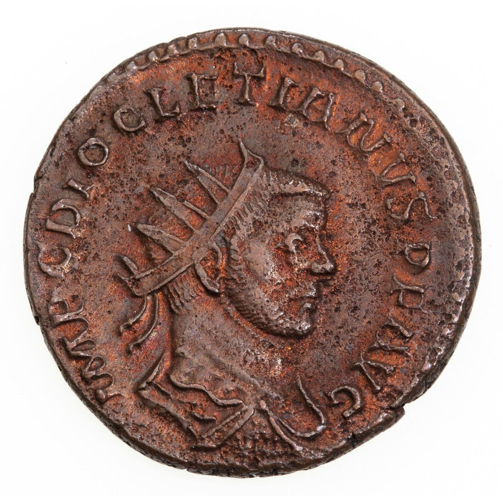 Roman Emp. Diocletian 289 AD. AE Antoninianus 4.8g, AU Condition Ric 53c