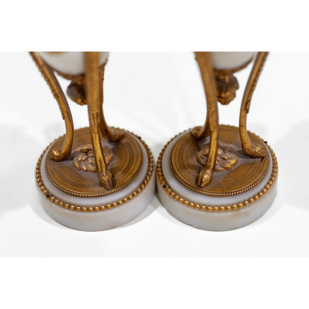 Louis XIV Style Marble and Ormolu Votive Cassolettes Votives Gorgeous!