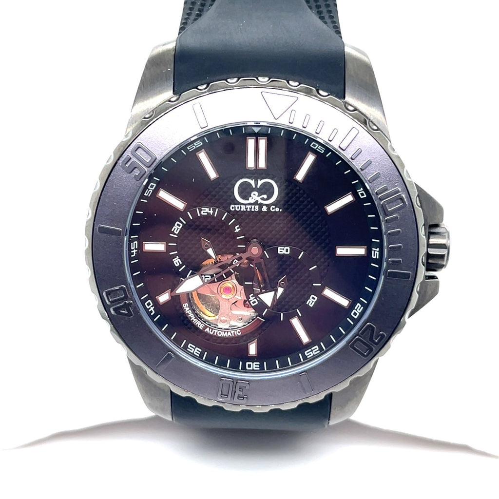 Curtis and Co. Big Time Royale Men’s Watch Gun Metal Case Black Dial a ...