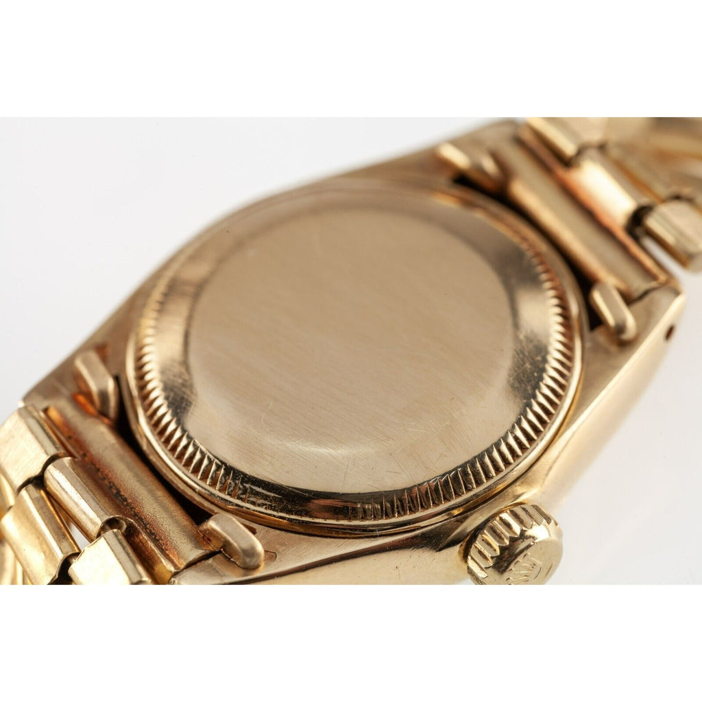 Rolex Women's President 18k Yellow Gold OPDJ 6917 Diamond Dial 1981