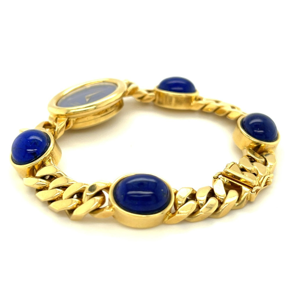 Chopard for Tiffany & Co. 18k Yellow Gold Manual Watch with Lapis Lazuli Dial
