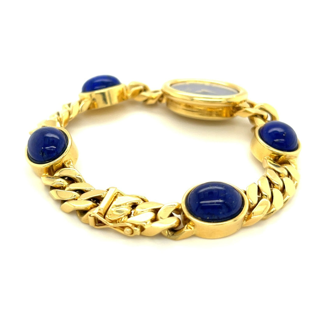 Chopard for Tiffany & Co. 18k Yellow Gold Manual Watch with Lapis Lazuli Dial