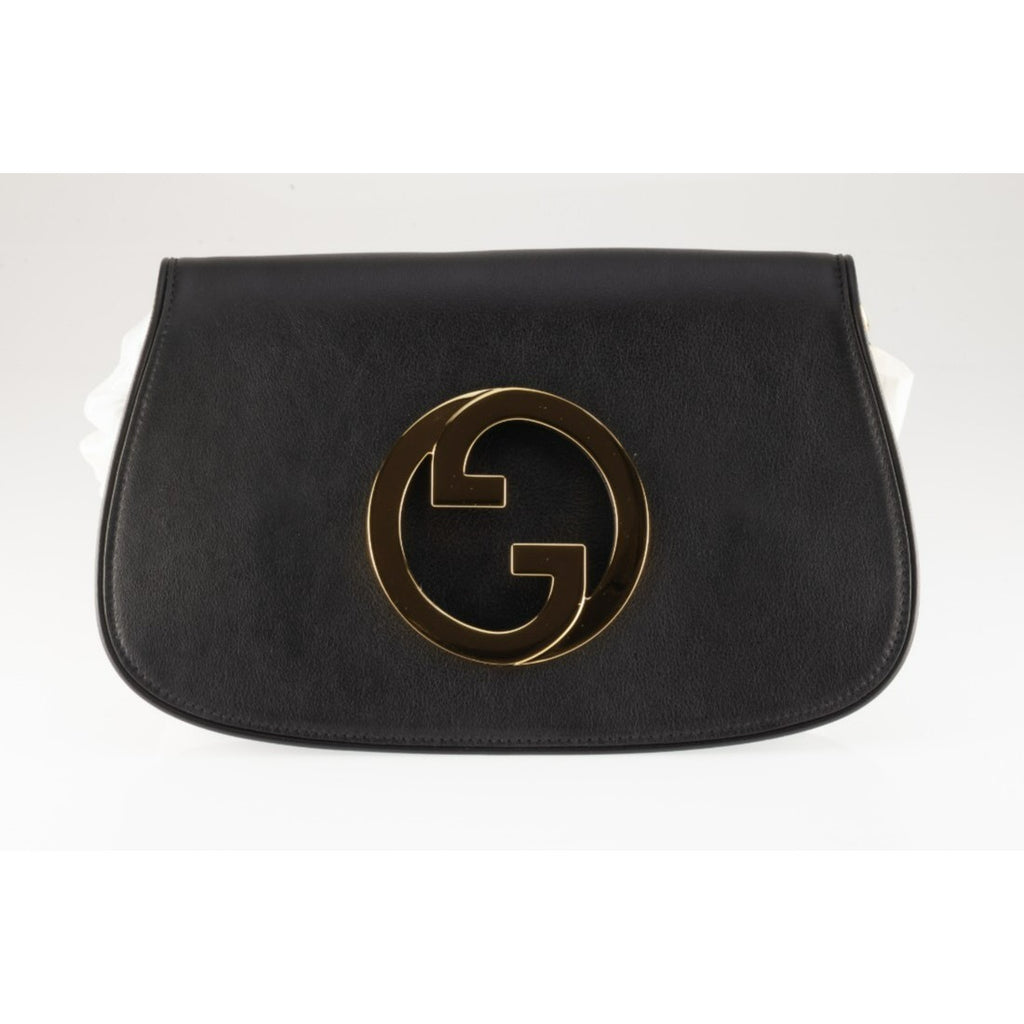 Gucci Blondie Bag Black Leather Gold HW Box Papers Dustbag