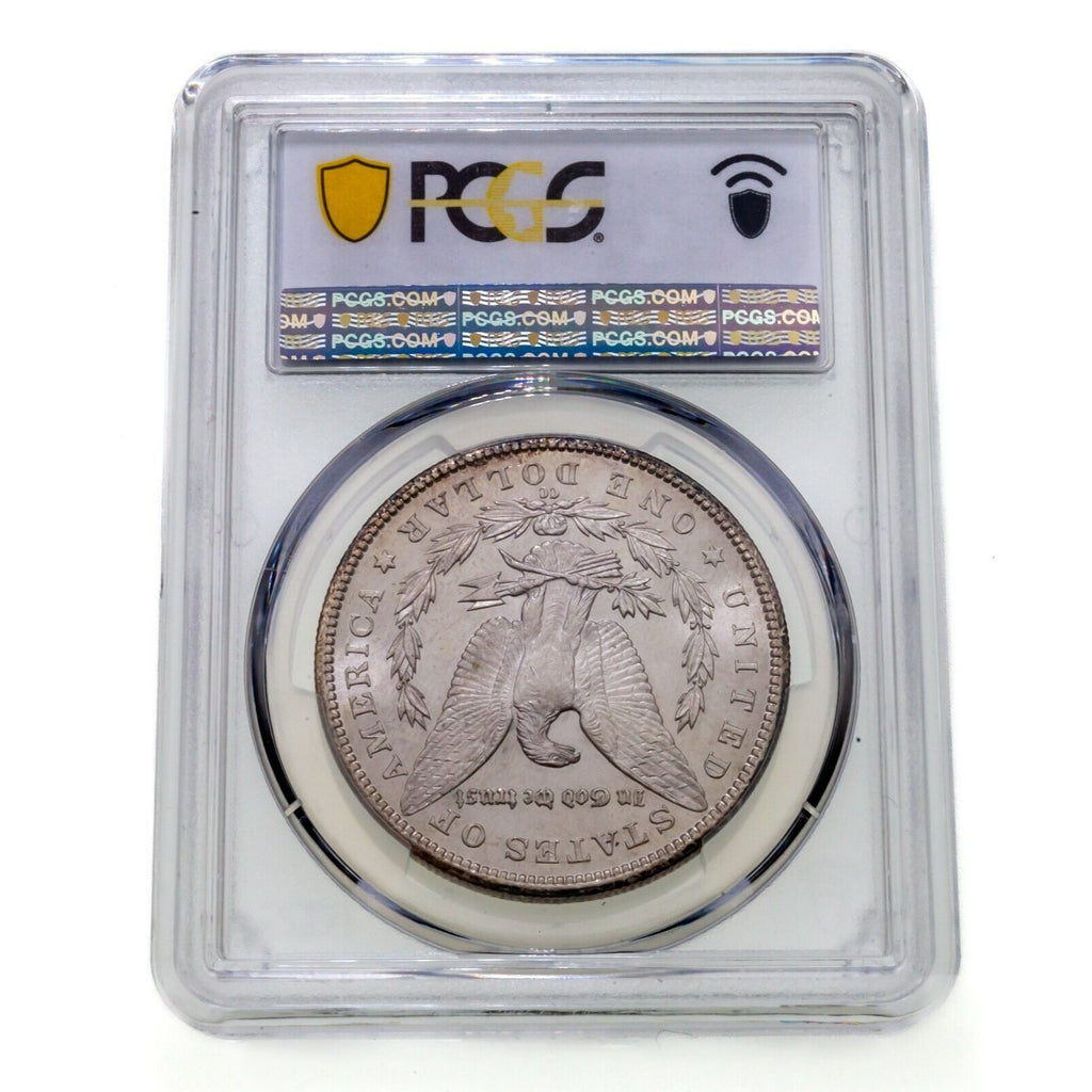 1885-CC $1 Silver Morgan Dollar Graded by PCGS as MS-64! Nice Rim Toning