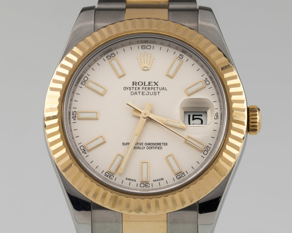 Rolex Two-Tone 18k Gold + Stainless Men's OPDJ 41 mm 116333 Automatic Watch 2010