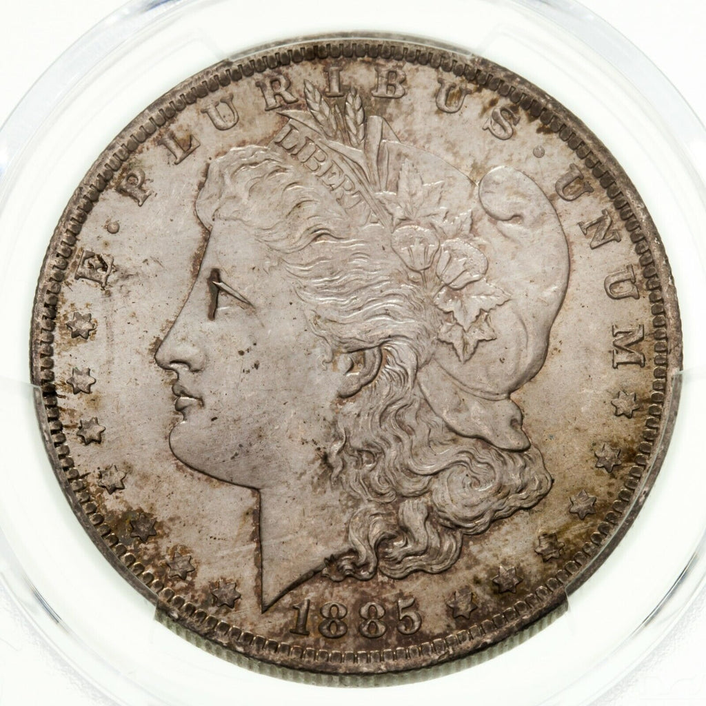 1885-O $1 Silver Morgan Dollar Graded by PCGS as MS-63! Gorgeous Coin