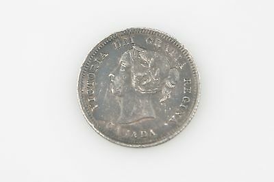 1888 Canada 5¢ Silver Coin AU Toned RCM 5C Five Cents Almost Uncirculated KM#2