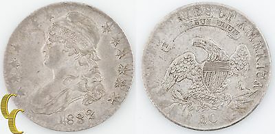 1832 Capped Bust Half Dollar (Extra Fine, XF) Silver 50c 1/2 $ EF KM-37