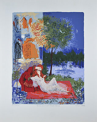 "Romeo & Juliet Sweet Farewell" By Russel Barrer Lithograph On paper Limited Ed.