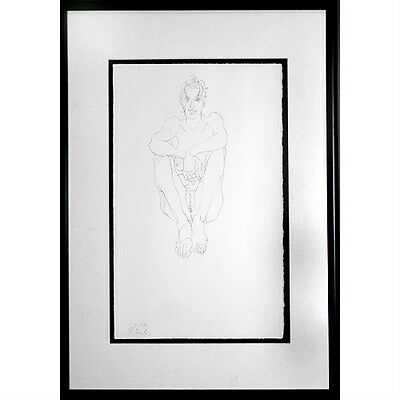Untitled (Seated Nude) By Robert Graham 1994 Signed Lithograph 15"x11"