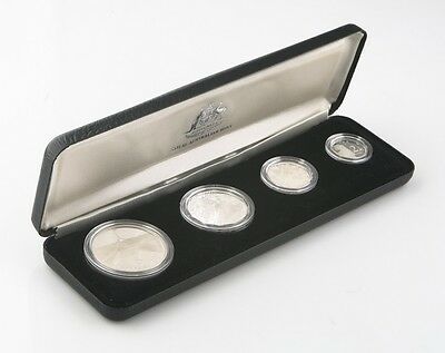 1988 Royal Australian Mint Sterling Silver Proof Set w/ Original Box & Case BU