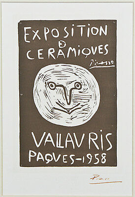 "Exposition Ceramiques Vallauris Paques" by Picasso Signed Lithograph