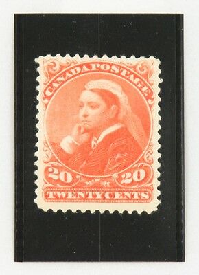 1893 Canada Twenty Cents Stamp, Queen Victoria "Widow Weed", Mint, OG, Scott #46