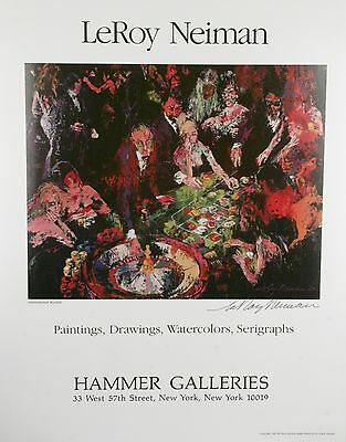 Hammer Galleries "International Roulette" by Leroy Neiman Signed Poster w/ CoA