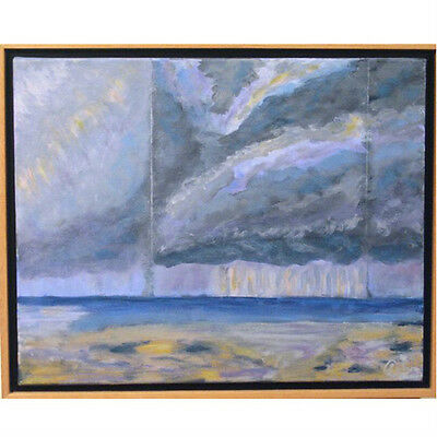 "Storm Clouds" By Susan Soffer Cohn Acrylic Painting on Canvas 17 1/2"x21 1/2"