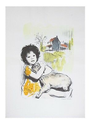 "My Best Friend" by David Shalev LE of 200 Hand-Colored Lithograph on Paper CoA