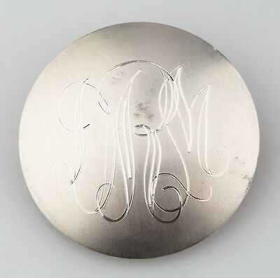 Leonore Doskow Vintage Sterling Silver Love Token Engraved 30 mm 6.6 grams