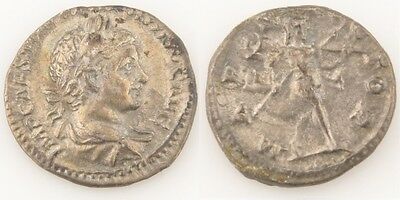 218-219 AD Roman Imperial AR Denarius Silver Coin XF Elagabalus Mars S-7526