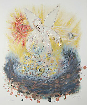 "Ezekiel From The Prophet's Suite" By Reuven Rubin Signed Lithograph #195/200