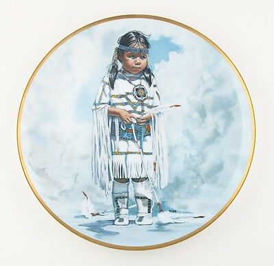 "Crow Baby" by Penni Anne Cross Crown Parian Collectible Plate 201/7500 1979