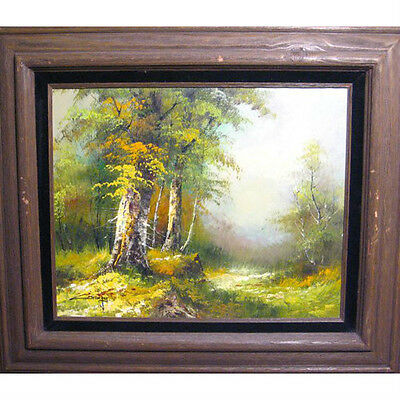 Untitled (Forest Landscape) By Charles Henry Granger Signed Oil on Canvas