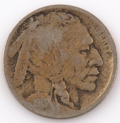 1913-D Type 2 Buffalo Nickel 5c (G) Good Condition