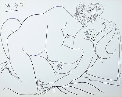 "Le Vent d'Arles 26.11.69.IV" By Pablo Picasso Plate Signed Lithograph