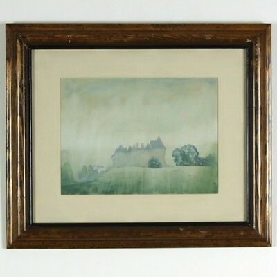 Chateau Series by Arthur Bowen Davies Watercolor on Paper Signed & Titled