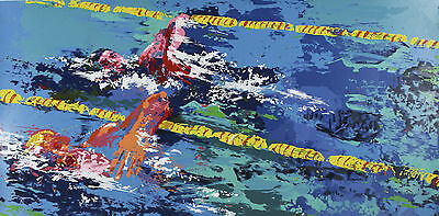 "Swimmer" By Leroy Neiman Signed Artist's Proof AP Silkscreen 1972 w/ COA