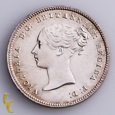 1856 Great Britain 4 Pence Silver Coin KM# 732