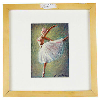 "Ballerina #2" By Anthony Sidoni Signed Oil on Canvas 11"x11"