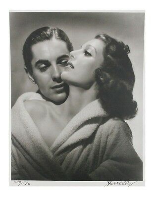 Loretta Young and Tyrone Power by George Hurrell Signed Photo Print LE of 190