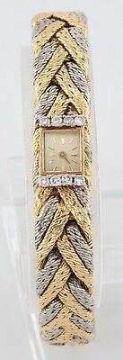 Blancpain Rayville Movement 17 Jewels Gold Platinum Diamond Bracelet Watch