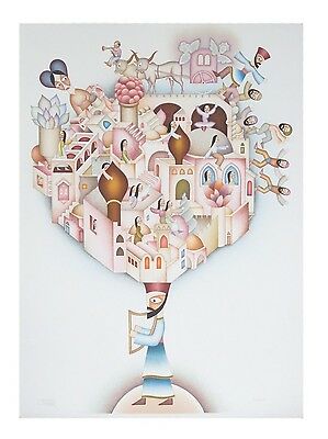 "City of David" by David Sharir Lithograph on Paper Limited Edition of 400 & CoA