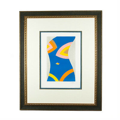 Untitled (Blue Torso) By Emilio Pucci Signed Limited Edition #10/100 Lithograph