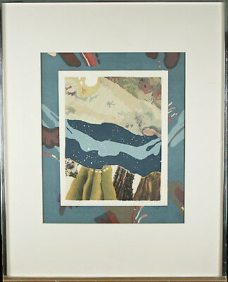 "PICTOGRAPH II" By Rebecca Riley Signed Limited Edition #3/6 Lithograph