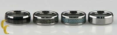 Tungsten Band/ Ring, Lot of 4  Sizes 8 to 8 1/2