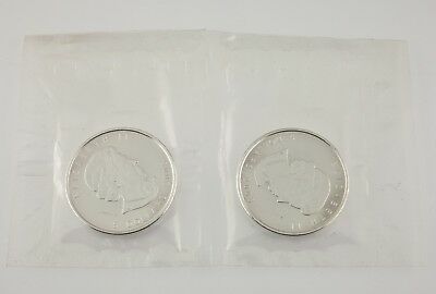 2008 Canada Silver Vancouver Olympics Silver Coin Unc., Set of 2 Coins