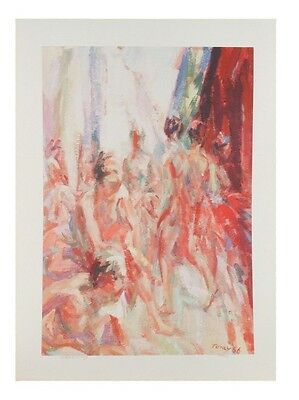 "Dancing" by Anthony Toney Lithograph on Paper Artist's Proof 26" x 19"
