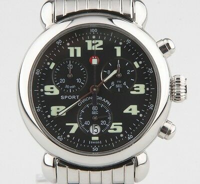 Michele Women's Stainless Steel Chronograph Sport Quartz Watch MW01A00 w/ Date