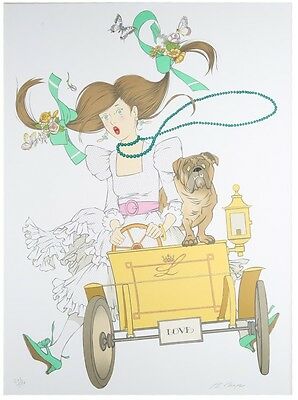 "Love" by Philippe Noyer Signed Lithograph LE of 220 22" x 29 3/4" w/ CoA