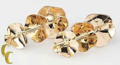 Robyn Nichols 14k Yellow Gold Lily Pad Stud Earrings Unique Gift!