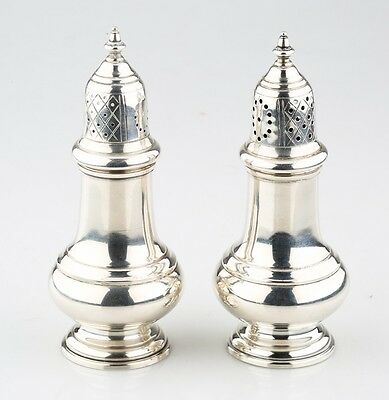 Gorham Sterling Silver Salt & Pepper Shakers Vintage Tablewear 1111