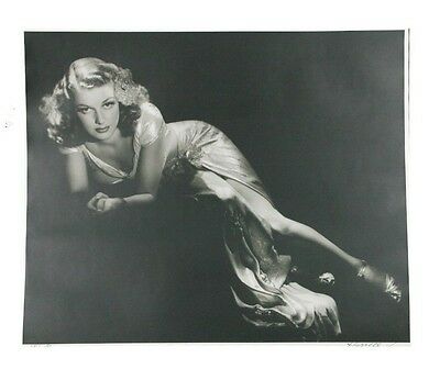 Ann Sheridan by George Hurrell Signed Photographic Print LE of 190 24" x 20"