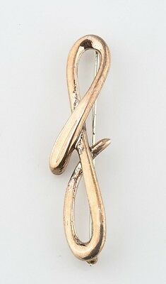 Authentic Tiffany & Co Elsa Peretti Letter F Brooch Alphabet Collection Retired