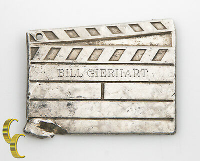 Tiffany & Co. Sterling Silver Clap Board Key Chain no Ring Engraved Memorabilia