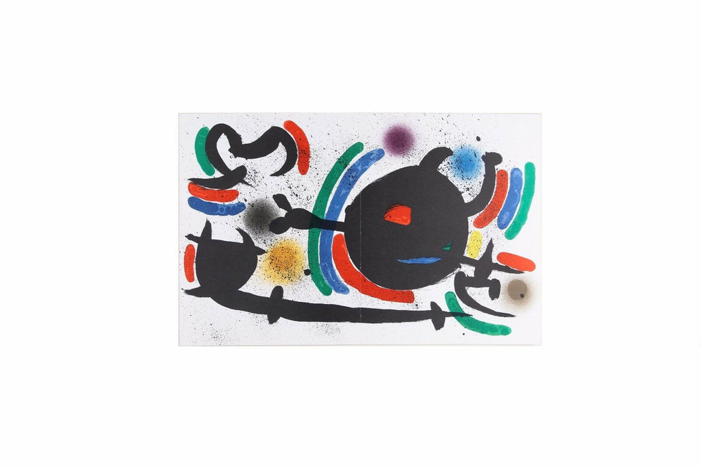 Lithograph from Book I, No. X by Joan Miró i Ferrà 13" x 20" Includes CoA
